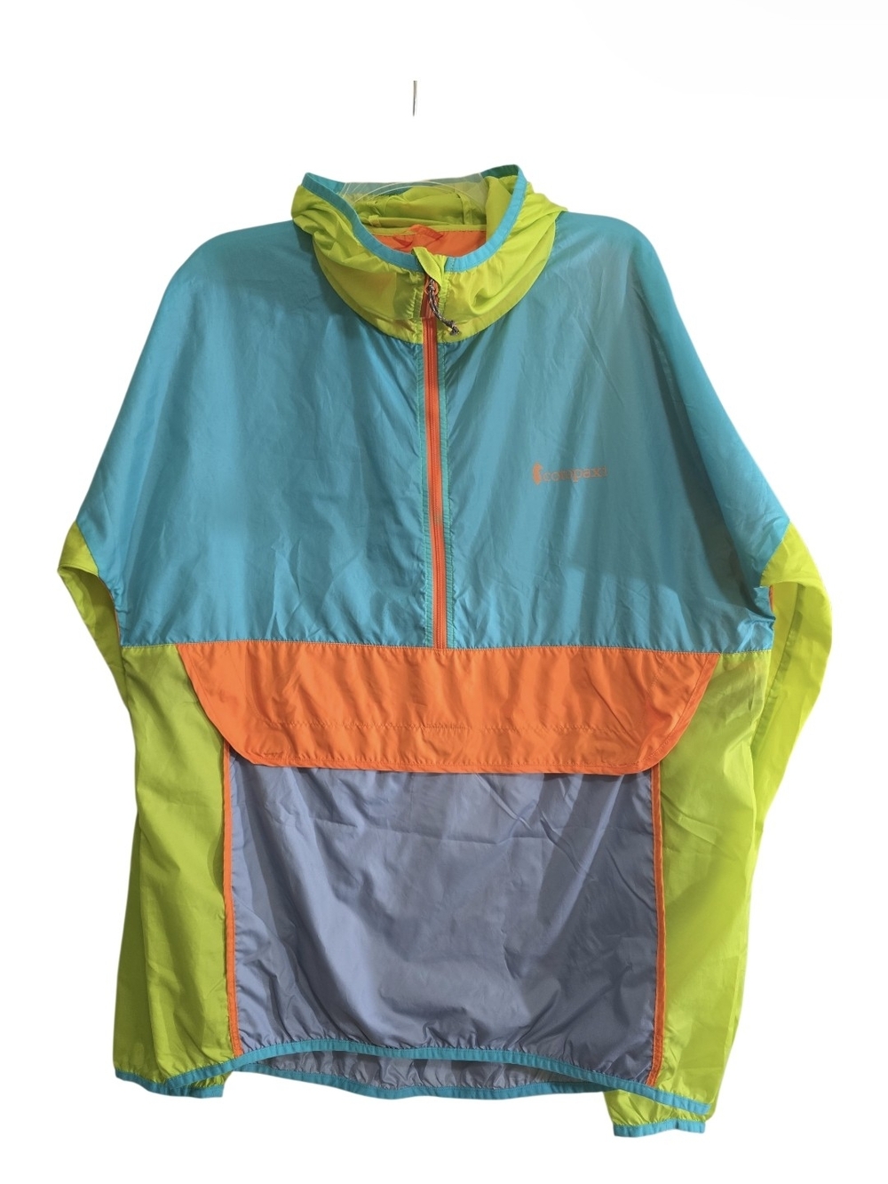 Cotopaxi Teca HZ Windbreaker Jacket Men's XL Multicolor/Rainbow Repurposed Nylon